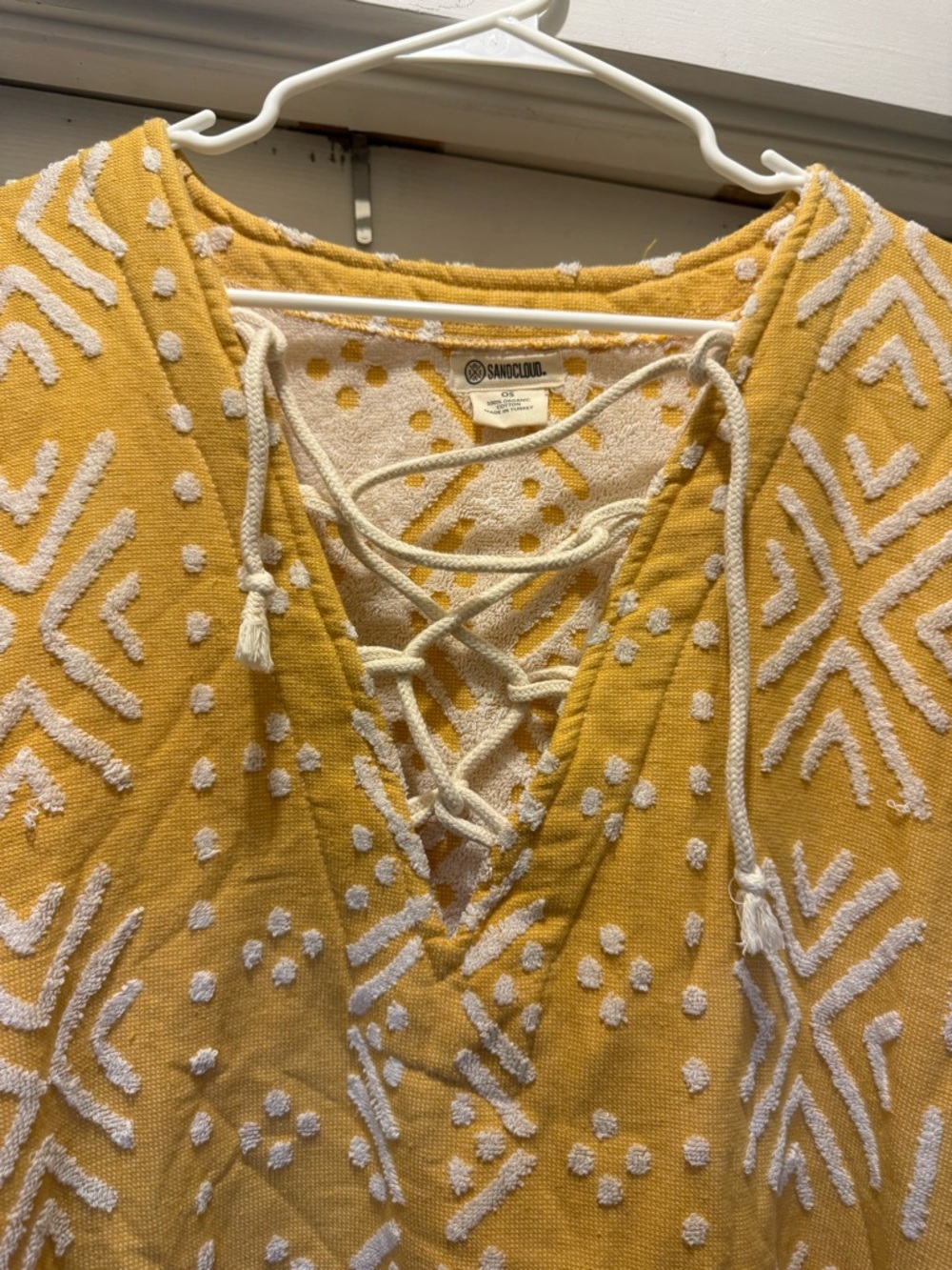 Sand Cloud Women’s Mustard Yellow Beach Adobe Mud Cover-Up Tunic - Picture 7 of 10